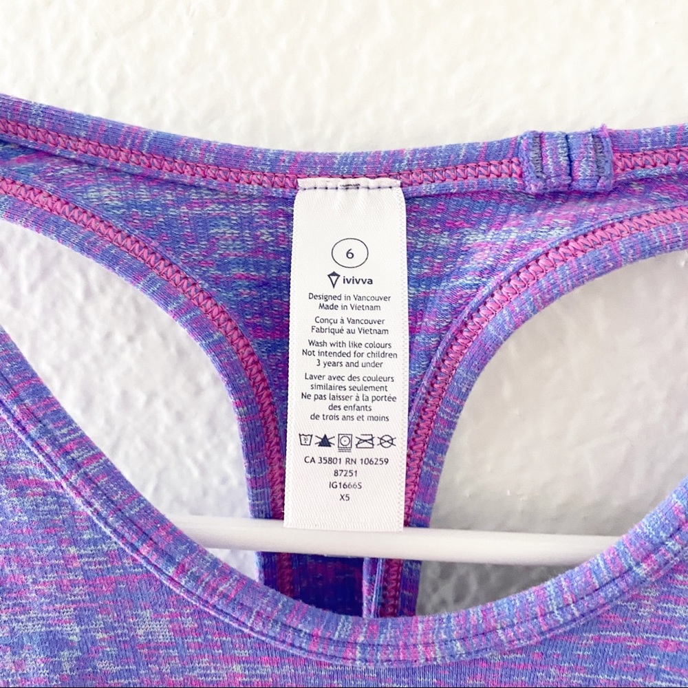 ivivva | lululemon Girls Space Dye Racer Back Tank - Picture 4 of 4